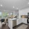 recess lighting in spacious kitchen