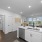 kitchen with serving counter