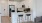 kitchen with two barstools